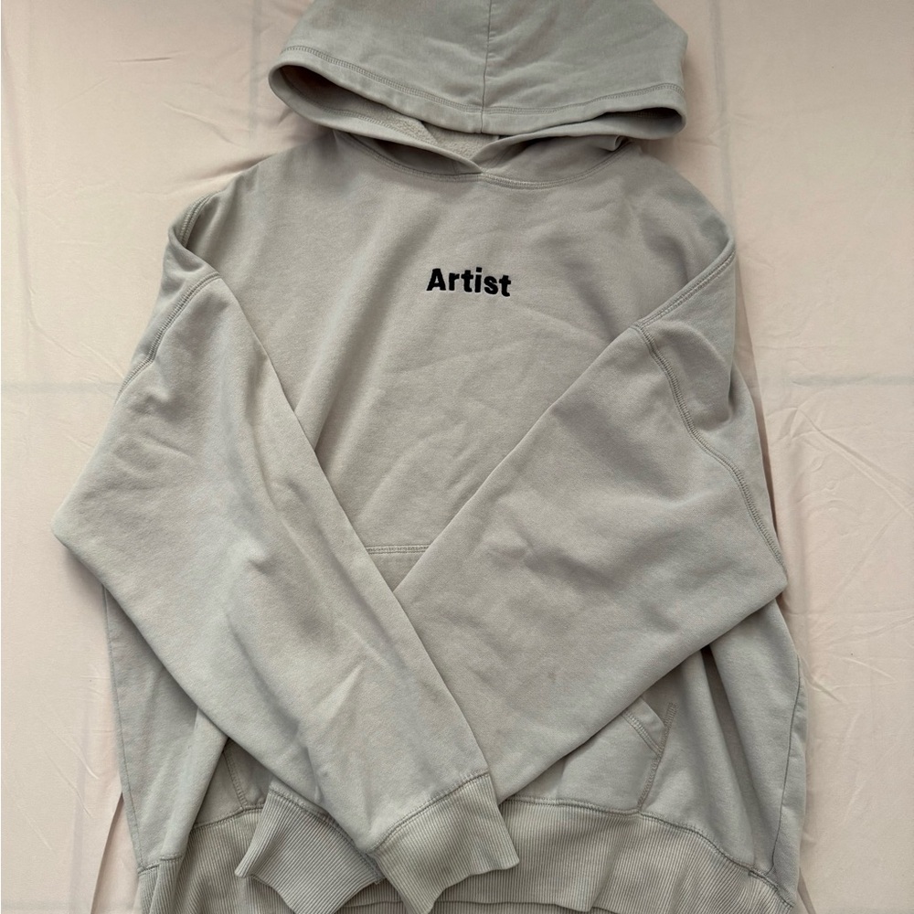 PacSun Light Gray Unisex Artist Hoodie